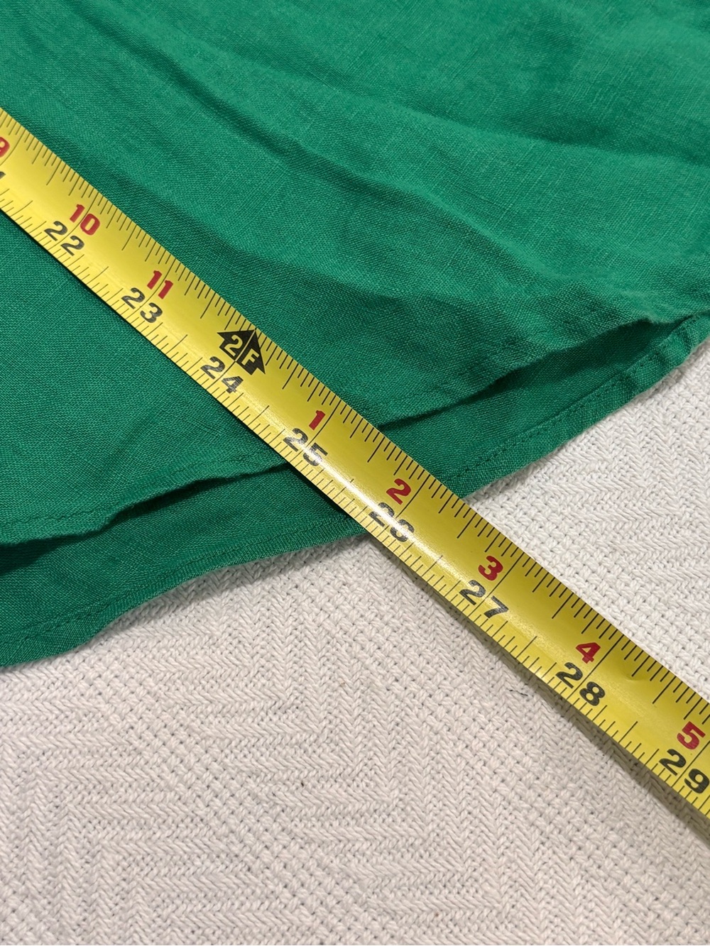 🟡Lilly Pulitzer Vibrant Green Button-Down Linen Shirt - Picture 7 of 8